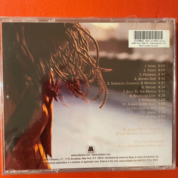 EUC India Arie CD “Acoustic Soul” is her debut studio album released Ma… - Picture 4 of 7